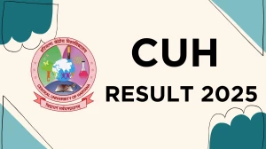 CUH Result 2025 Released at cuh.ac.in Direct Link to Download 2nd Semester Result