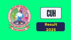 CUH Result 2025 Released at cuh.ac.in Direct Link to Download 2nd Semester Result