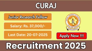 CURAJ Junior Research Fellow Recruitment 2025 - Apply Offline