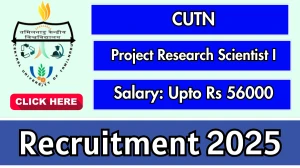 CUTN Project Research Scientist I Recruitment 2025 - Apply Online