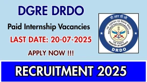 DGRE DRDO Paid Internship Recruitment 2025 - Apply Offline DGRE DRDO Paid Internship Recruitment 2025 - Apply Offline