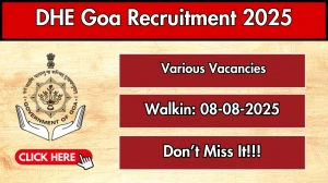 DHE Goa Recruitment 2025 – Walk in for 03 Network Engineer, Librarian and Other Posts