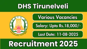 DHS Tirunelveli Recruitment 2025 - Apply Offline for 45 Staff Nurse, Pharmacist and More Posts