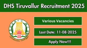 DHS Tiruvallur Recruitment 2025 - Apply Offline for 08 Pharmacist, Staff Nurse and More Posts