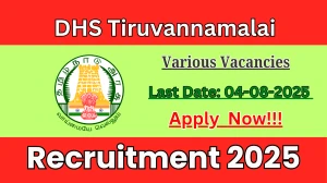 DHS Tiruvannamalai Recruitment 2025 - Apply Offline for 14 DEO, Pharmacist and More Posts