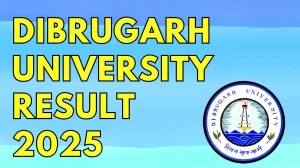 Dibrugarh University Result 2025 Released at dibru.ac.in Direct Link to Download 2nd and 4th Semester Result