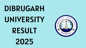 Dibrugarh University Result 2025 Released at dibru.ac.in Direct Link to Download 4th Semester Result