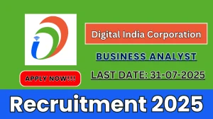 Digital India Corporation Business Analyst Recruitment 2025 - Apply Online