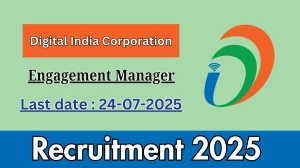 Digital India Corporation Engagement Manager Recruitment 2025 - Apply Online