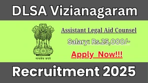 DLSA Vizianagaram Assistant Legal Aid Counsel Recruitment 2025 - Apply Offline