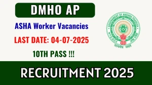 DMHO AP ASHA Worker Recruitment 2025 - Apply Offline for 46 Posts
