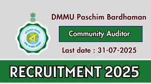 DMMU Paschim Bardhaman Community Auditor Recruitment 2025 - Apply Offline for 11 Posts