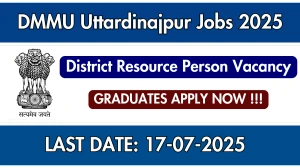 DMMU Uttardinajpur District Resource Person Recruitment 2025 - Apply Offline