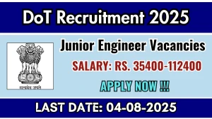 DoT Junior Engineer Recruitment 2025 - Apply Offline