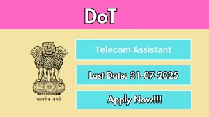 DoT Telecom Assistant Recruitment 2025 - Apply Offline