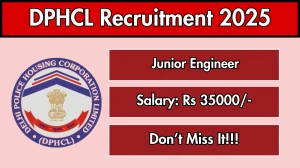 DPHCL Junior Engineer Recruitment 2025 - Apply Offline for 03 Posts