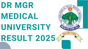 Dr MGR Medical University Result 2025 Released at tnmgrmuexam.ac.in Direct Link to Download First Professional Result