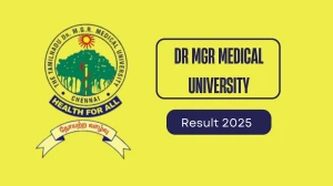 Dr MGR Medical University Result 2025 Released at tnmgrmuexam.ac.in Direct Link to Download PG Course Result