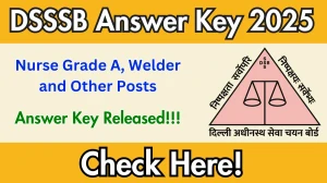 DSSSB Nurse Grade A, Welder and Other Posts Answer Key 2025 Released – Download the Answer Key at dsssb.delhi.gov.in.