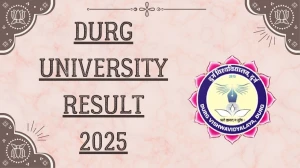 Durg University Result 2025 Released at durguniversity.ac.in Direct Link to Download 2nd and 4th Semester Result