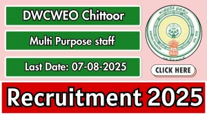 DWCWEO Chittoor Multi Purpose staff Recruitment 2025 - Apply Offline