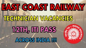 East Coast Railway Technician Recruitment 2025 - Apply Offline for 18 Posts