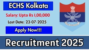 ECHS Kolkata Recruitment 2025 - Apply Offline for 08 Chowkidar, Driver and Other Posts