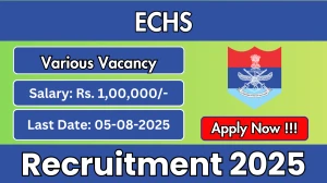 ECHS Recruitment 2025 - Apply Offline for 40 Officer in Charge, Nursing Assistant and More Posts
