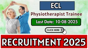 ECL Physiotherapist Trainee Recruitment 2025 - Apply Offline for 03 Posts