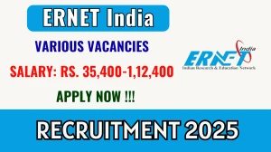 ERNET India Recruitment 2025 - Apply Offline for 03 Technical Assistant, Accountant and More Posts ERNET India Recruitment 2025 - Apply Offline for 03 Technical Assistant, Accountant and More Posts