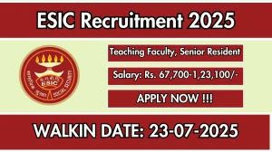 ESIC Recruitment 2025 – Walk in for 15 Teaching Faculty, Senior Resident Posts ESIC Recruitment 2025 – Walk in for 15 Teaching Faculty, Senior Resident Posts