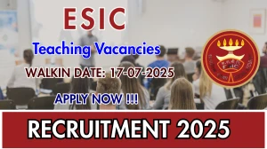 ESIC Recruitment 2025 – Walk in for 64 Professor, Associate Professor and More Posts ESIC Recruitment 2025 – Walk in for 64 Professor, Associate Professor and More Posts
