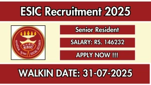 ESIC Senior Resident Recruitment 2025 – Walk in for 47 Posts ESIC Senior Resident Recruitment 2025 – Walk in for 47 Posts