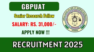 GBPUAT Senior Research Fellow Recruitment 2025 - Apply Offline GBPUAT Senior Research Fellow Recruitment 2025 - Apply Offline
