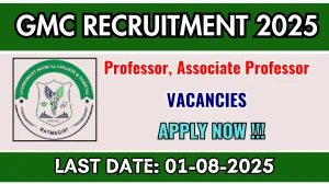 GMC Ratnagiri Recruitment 2025 - Apply Offline for 37 Professor, Associate Professor Posts GMC Ratnagiri Recruitment 2025 - Apply Offline for 37 Professor, Associate Professor Posts