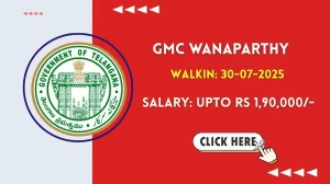 GMC Wanaparthy Recruitment 2025 – Walk in for 90 Professor, Senior Resident and Other Posts