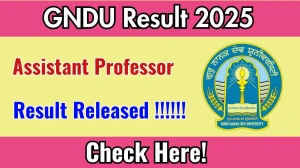 GNDU Assistant Professor Result 2025 Out at online.gndu.ac.in, Direct Link to Download Result PDF Here GNDU Assistant Professor Result 2025 Out at online.gndu.ac.in, Direct Link to Download Result PDF Here