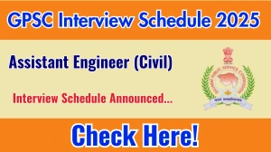 GPSC Assistant Engineer (Civil) Interview Schedule 2025 Released Check Date Details at gpsc.gujarat.gov.in
