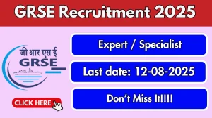 GRSE Expert / Specialist Recruitment 2025 - Apply Online