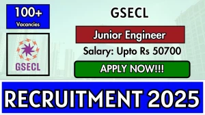 GSECL Junior Engineer Recruitment 2025 - Apply Online for 135 Posts