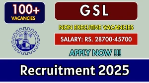 GSL Non Executive Recruitment 2025 - Apply Online for 102 Posts