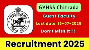 GVHSS Chitrada Guest Faculty Recruitment 2025 - Apply Offline
