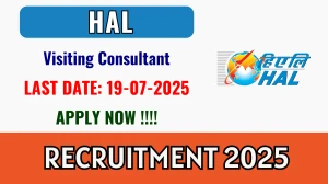 HAL Visiting Consultant Recruitment 2025 - Apply Offline