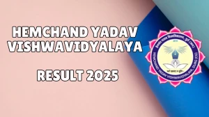 Hemchand Yadav Vishwavidyalaya Result 2025 Released at durguniversity.ac.in Direct Link to Download 4th Semester Result