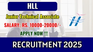 HLL Junior Technical Associate Recruitment 2025 - Apply Offline HLL Junior Technical Associate Recruitment 2025 - Apply Offline