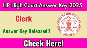 HP High Court Clerk Revised Answer Key 2025 Released – Download the Answer Key at highcourt.hp.gov.in. HP High Court Clerk Revised Answer Key 2025 Released – Download the Answer Key at highcourt.hp.gov.in.
