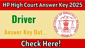 HP High Court Driver Answer Key 2025 Released: Download the answer key at hphighcourt.nic.in. HP High Court Driver Answer Key 2025 Released: Download the answer key at hphighcourt.nic.in.