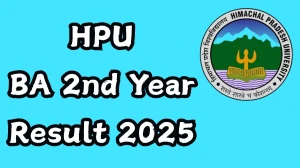 HPU BA 2nd Year Result 2025 Released at hpuniv.ac.in Direct Link to Download UG Course Result