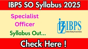 IBPS SO Syllabus 2025 Out Direct Link to Download Syllabus PDF here IBPS SO Syllabus 2025 Out Direct Link to Download Syllabus PDF here
