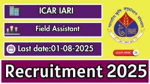 ICAR IARI Field Assistant Recruitment 2025 - Apply Offline